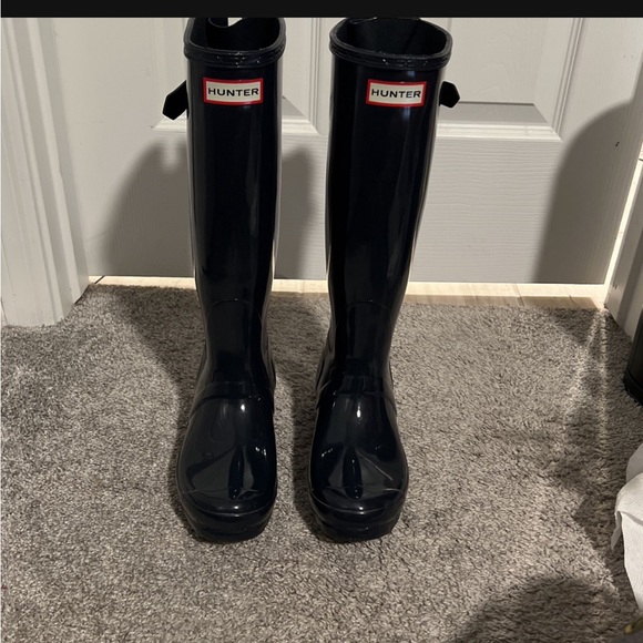 Blue hunter boots size 7 - Picture 8 of 8